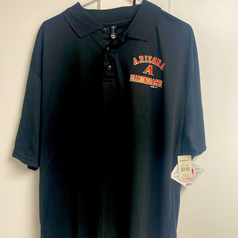 Men’s Black MLB Arizona Dbacks Dri Fit Polo